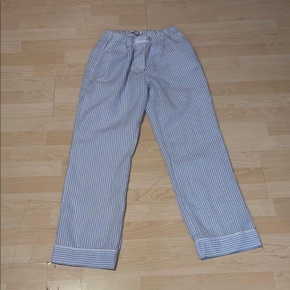 Pants - Blue and White Striped Pants
